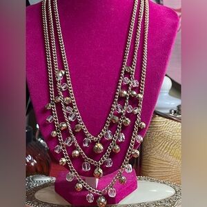 Vintage Japan multi strand necklace